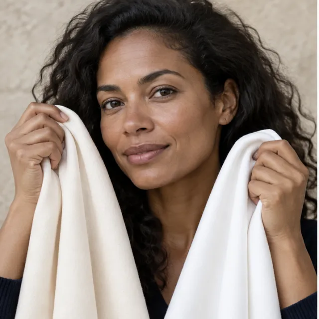 Compare fabrics in daylight