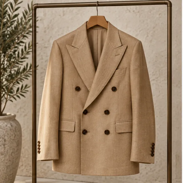 Inspect a blazer’s distinctive details
