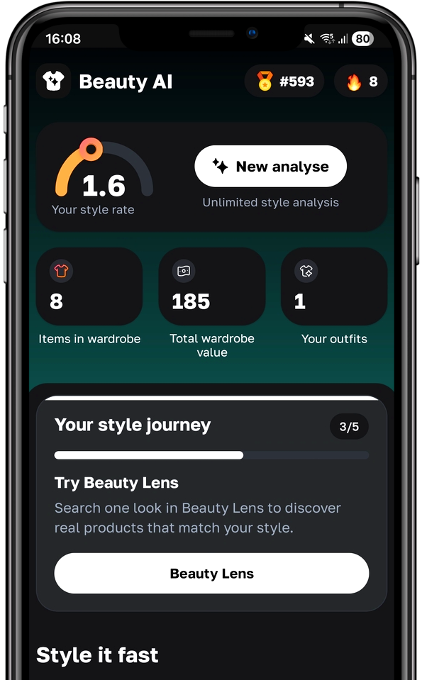 Beauty AI app interface screenshot