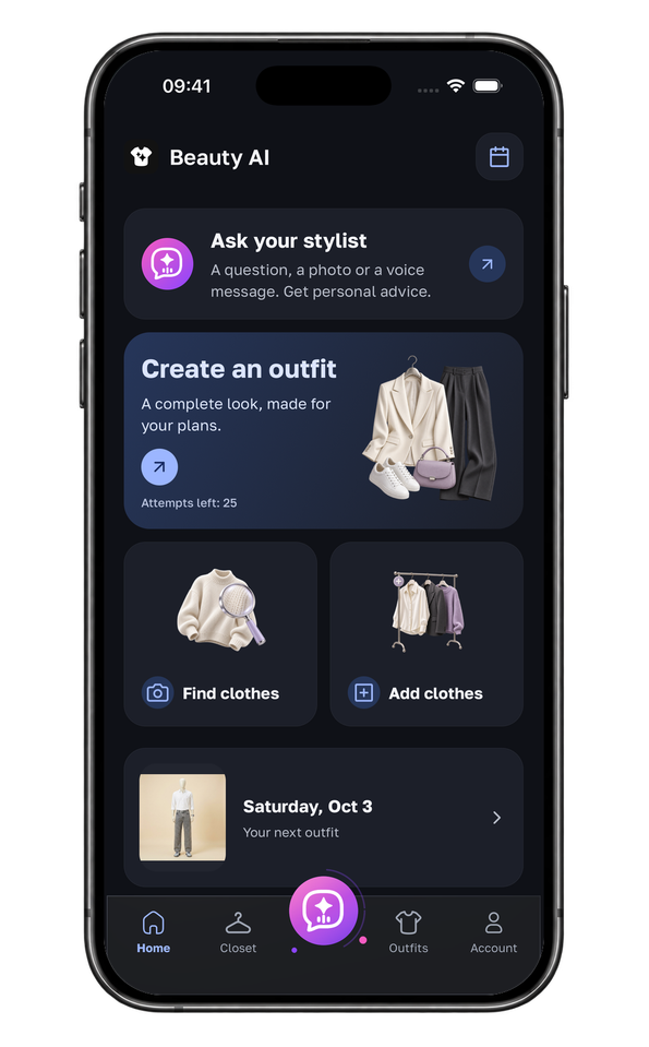 Beauty AI app interface screenshot