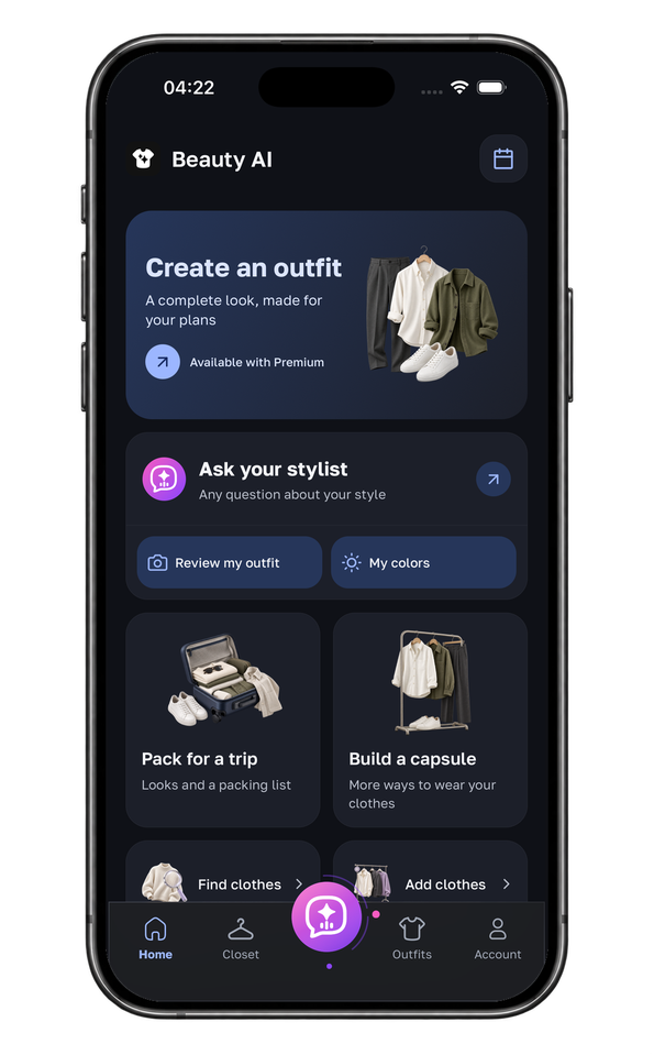 Beauty AI app interface screenshot
