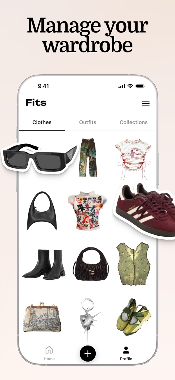 Fits app interface screenshot