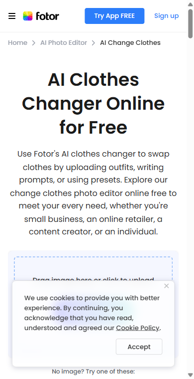 Fotor app interface screenshot