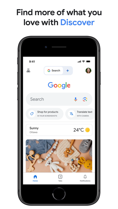 Google app interface screenshot