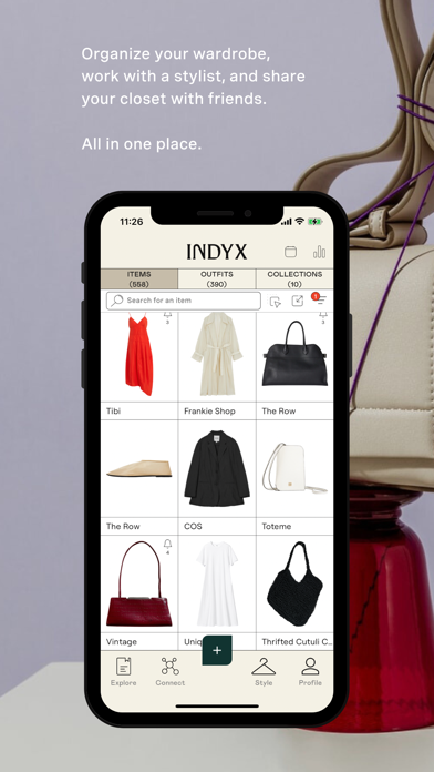 Indyx app interface screenshot