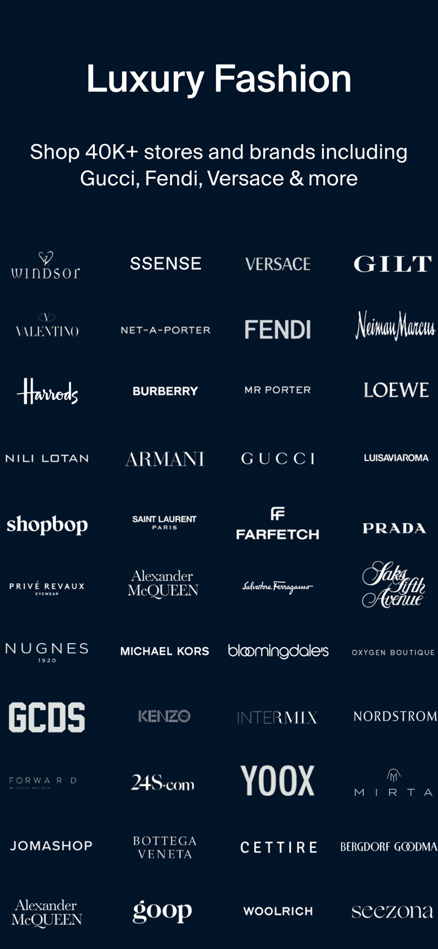 ModeSens app interface screenshot