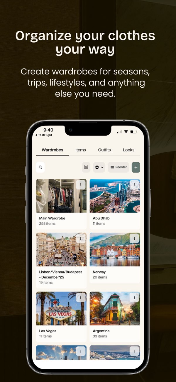 OpenWardrobe app interface screenshot