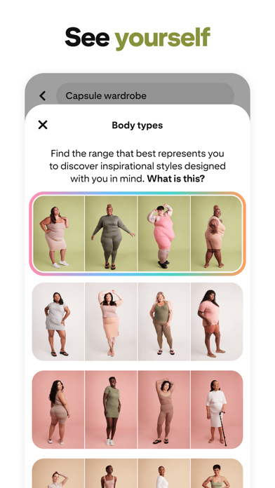 Pinterest app interface screenshot