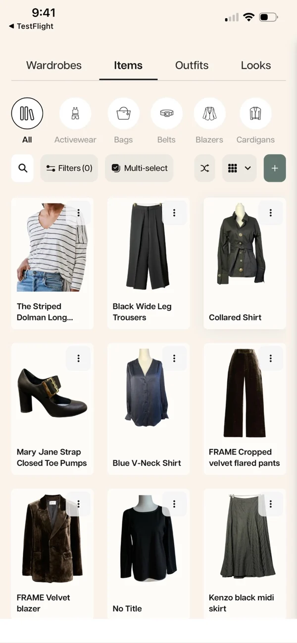 OpenWardrobe — Atskiros kolekcijos ir LolaAI