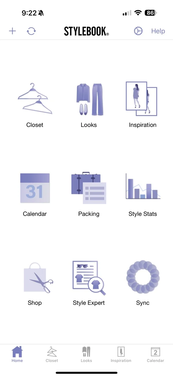 Stylebook — Officiell skärmbild från utvecklaren i App Store; gränssnittet visas på engelska.